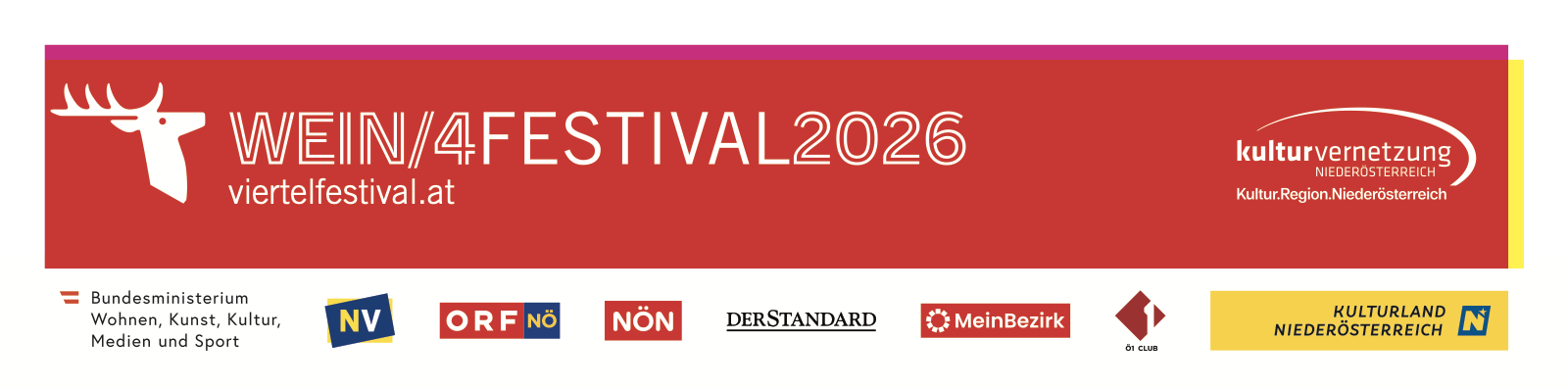 WEIN/4 Festival 2026 — Logoleiste
